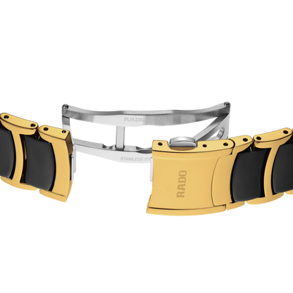 Rado Centrix Diamond Index Black Two-Tone Automatic Watch 39.5 mm