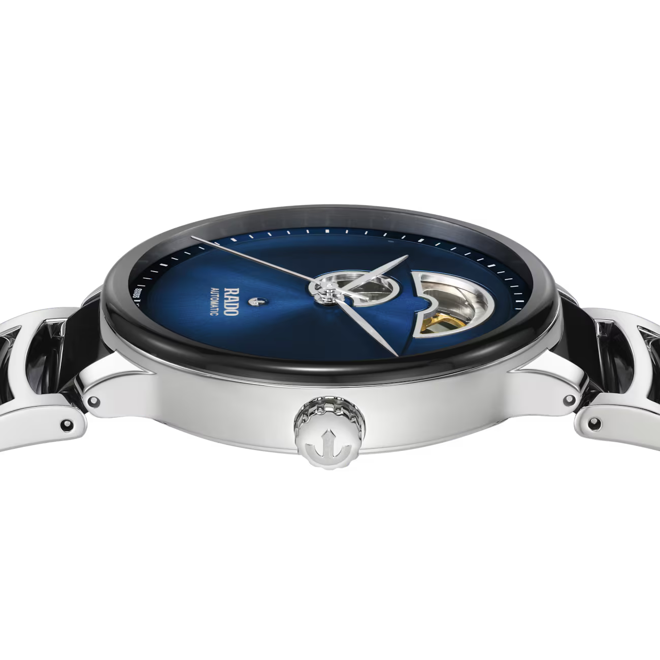 Rado Centrix Open Heart Two-Tone Blue Dial Automatic Watch 39.5 mm