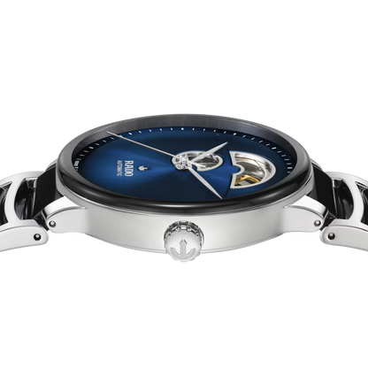 Rado Centrix Open Heart Two-Tone Blue Dial Automatic Watch 39.5 mm