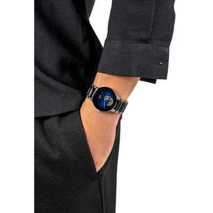 Rado Centrix Open Heart Two-Tone Blue Dial Automatic Watch 39.5 mm