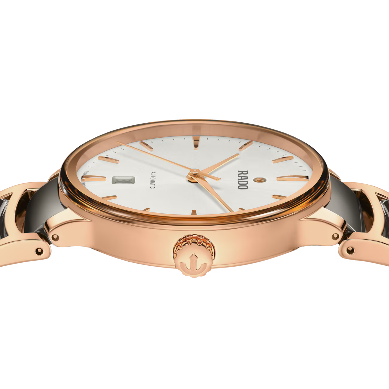 Rado Centrix Diamonds Grey Two-Tone Automatic Watch 39.5 mm