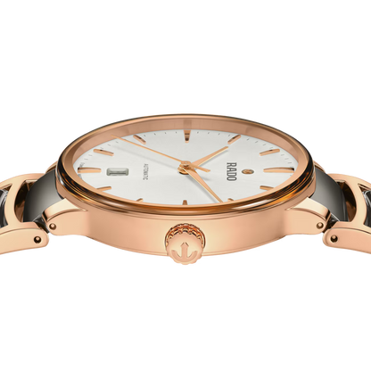 Rado Centrix Diamonds Grey Two-Tone Automatic Watch 39.5 mm