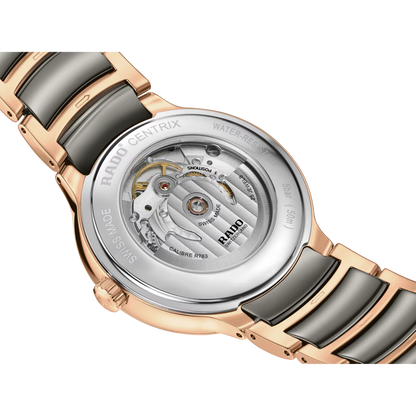 Rado Centrix Diamonds Grey Two-Tone Automatic Watch 39.5 mm