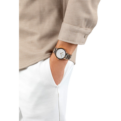 Rado Centrix Diamonds Grey Two-Tone Automatic Watch 39.5 mm