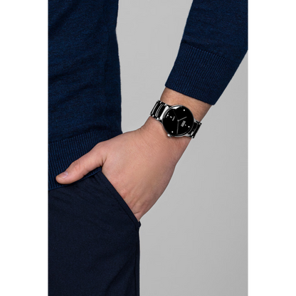 Rado Centrix Diamond Black Stainless Steel Automatic Watch 39.5mm