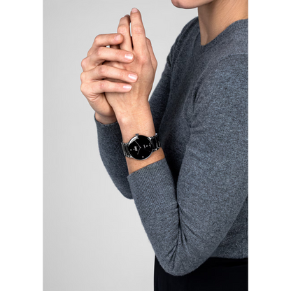 Rado Centrix Diamond Black Stainless Steel Automatic Watch 39.5mm