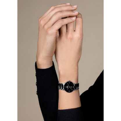 Rado Centrix Automatic Diamonds Black Dial Two-Tone Stainless Steel Men’s Watch 30.5mm