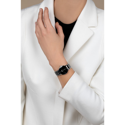 Rado Centrix Automatic Diamonds Black Dial Two-Tone Stainless Steel Men’s Watch 30.5mm