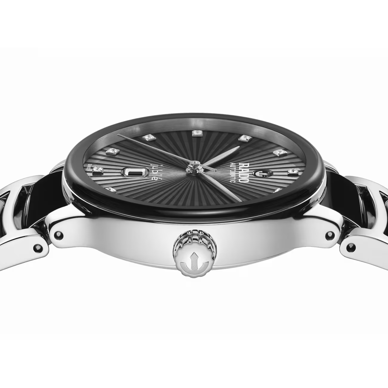 Rado Centrix Automatic Diamonds Black Dial Two-Tone Stainless Steel 30.5mm