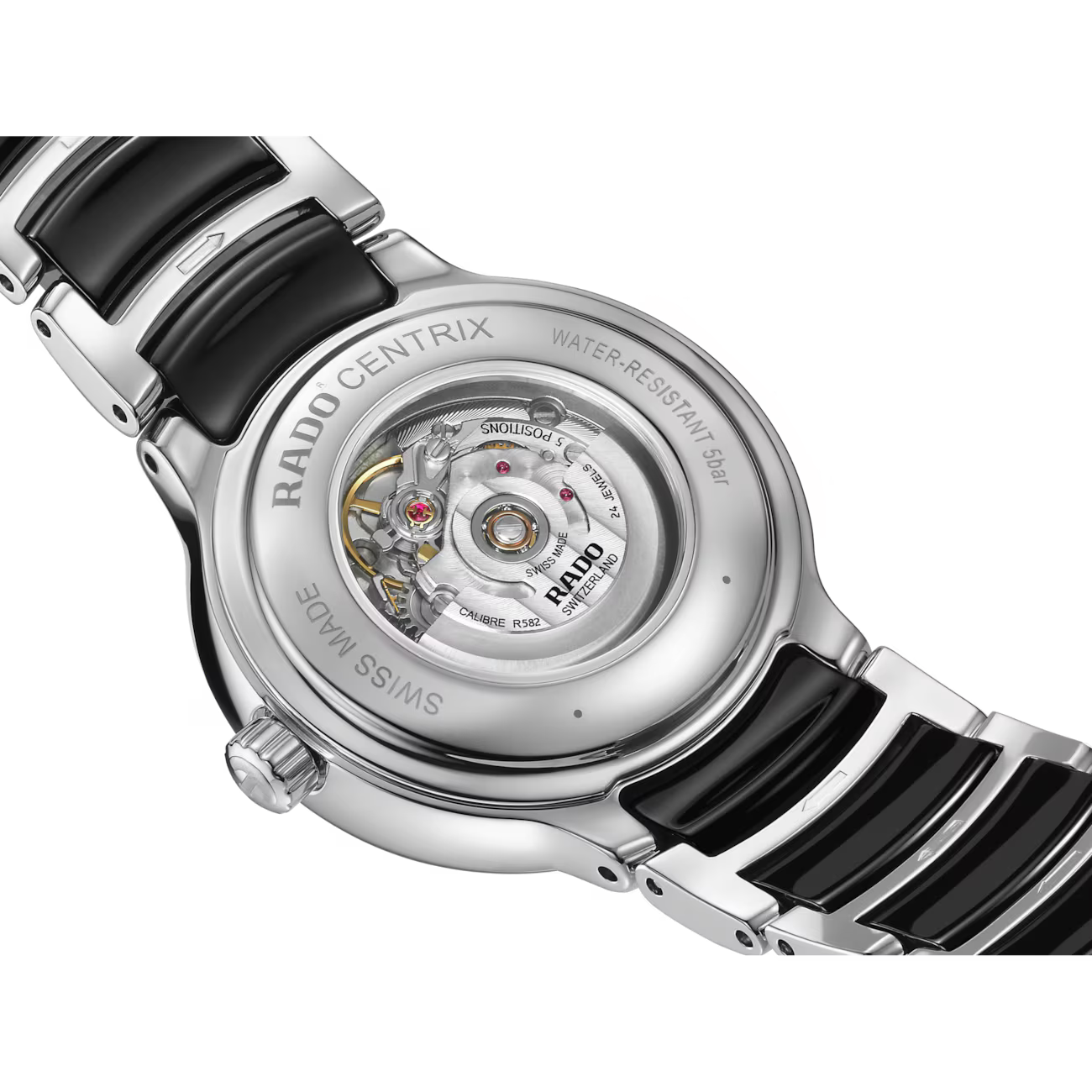 Rado Centrix Automatic Diamonds Black Dial Two-Tone Stainless Steel 30.5mm