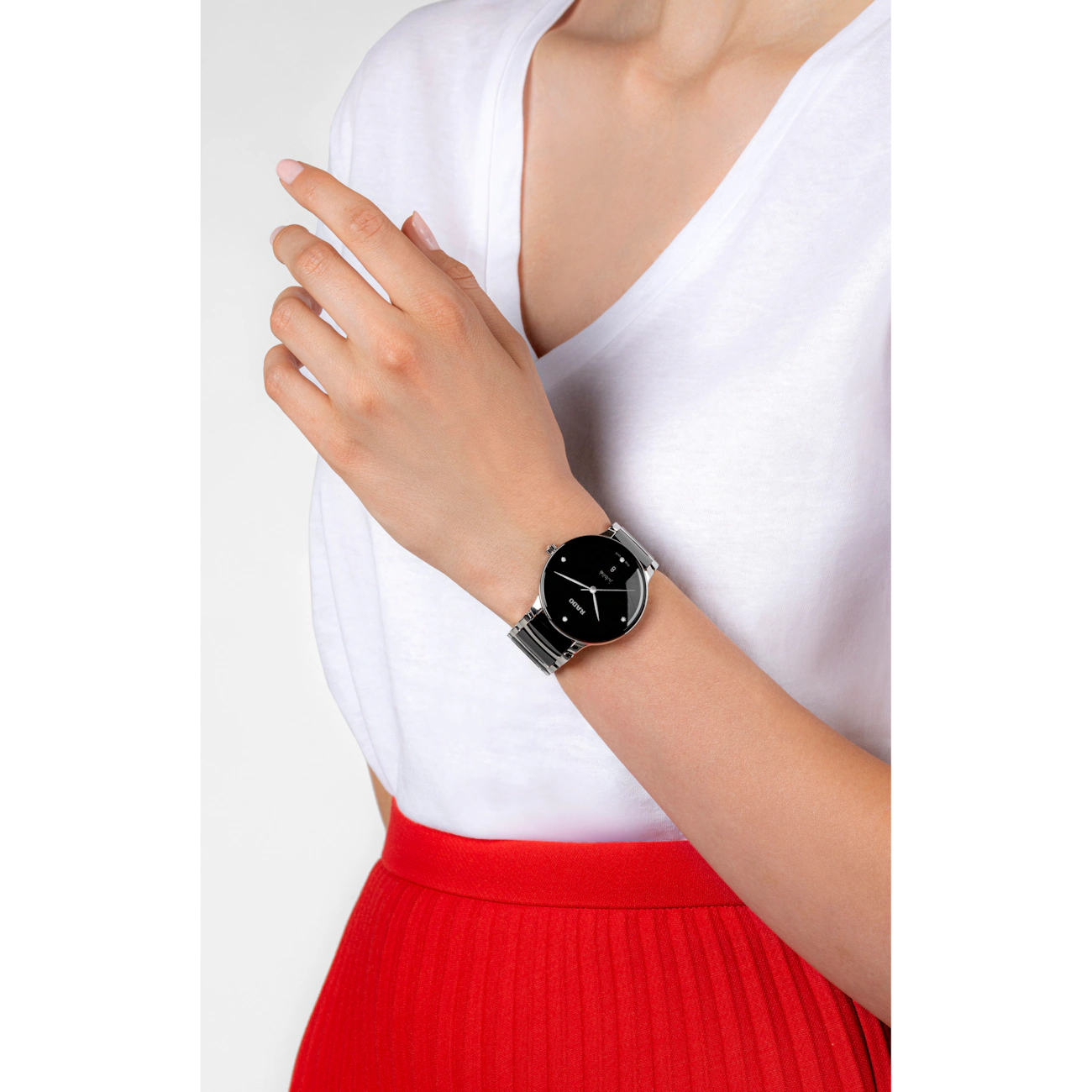 Rado Centrix Black Diamond Ceramic Watch 39.5 mm