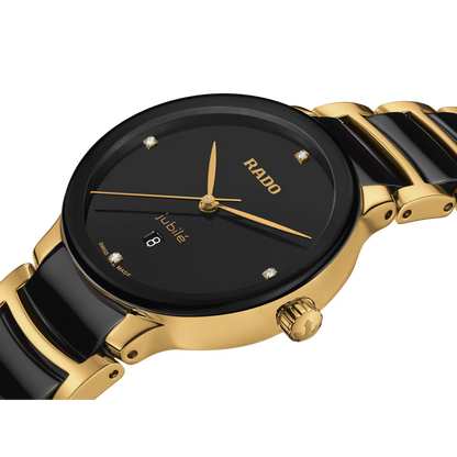 Rado Centrix Diamond Black Ceramic Watch 30.5 mm