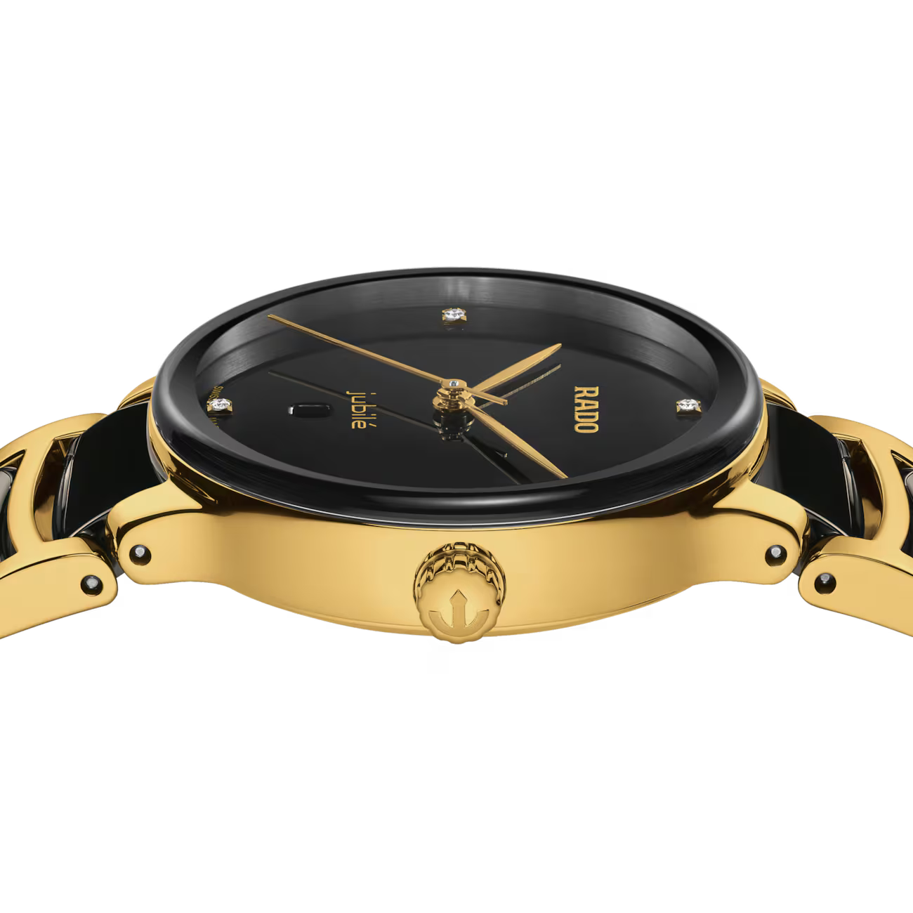 Rado Centrix Diamond Black Ceramic Watch 30.5 mm