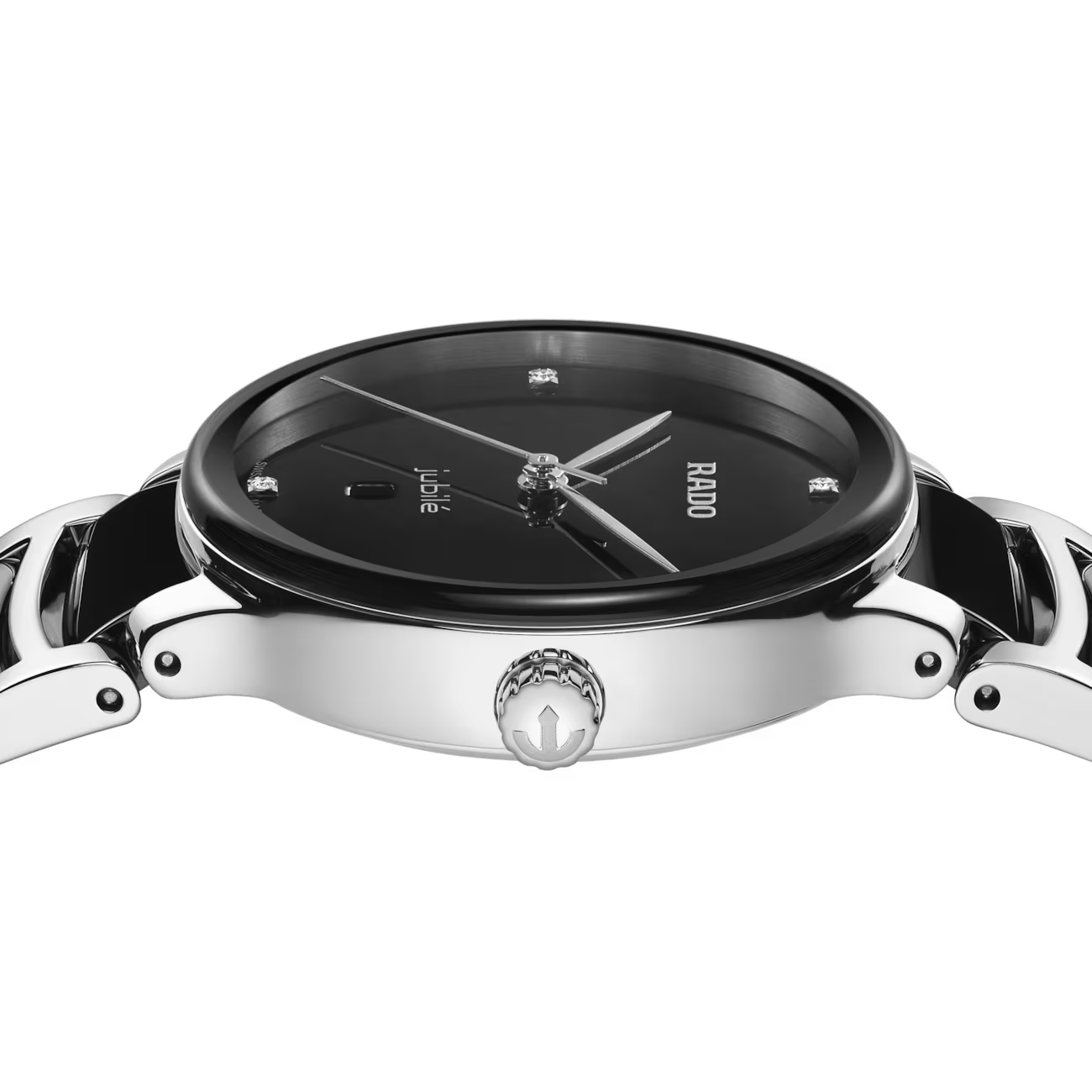 Rado Centrix Diamond Black Ceramic Watch 30.5 mm