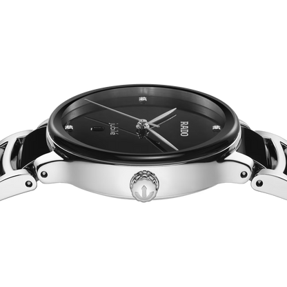 Rado Centrix Diamond Black Ceramic Watch 30.5 mm