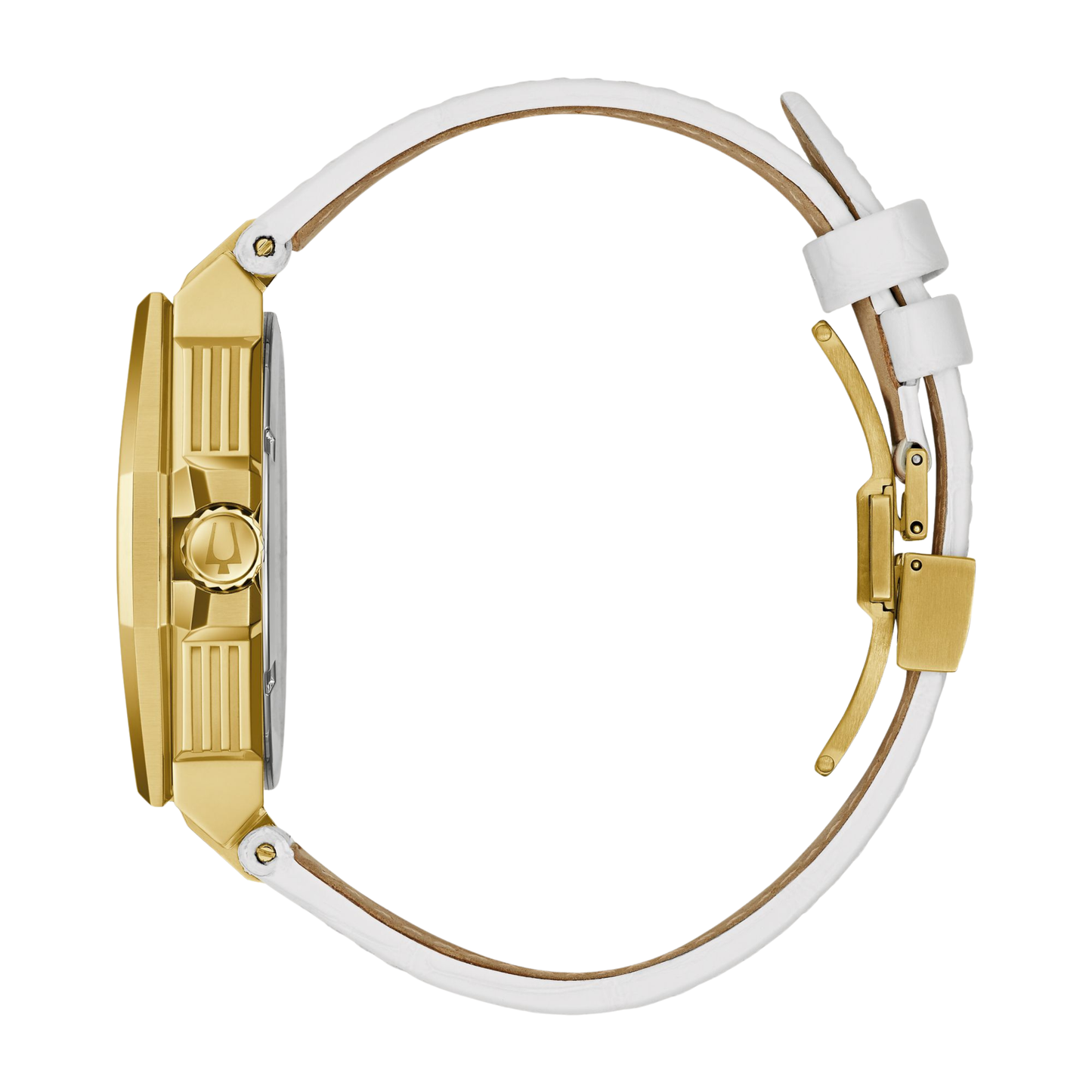 Bulova Series X Gold-Tone Stainless Steel White Dial Watch 45 mm