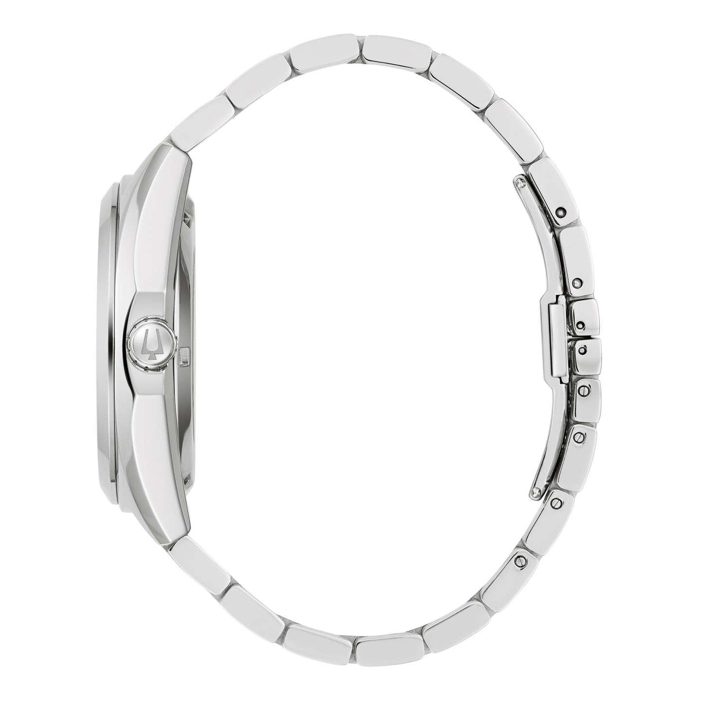 Bulova Classic Surveyor Silver Stainless Steel Black Dial Watch 42 mm