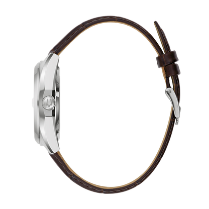 Bulova Surveyor Leather Strap Green Dial Automatic Watch 39 mm