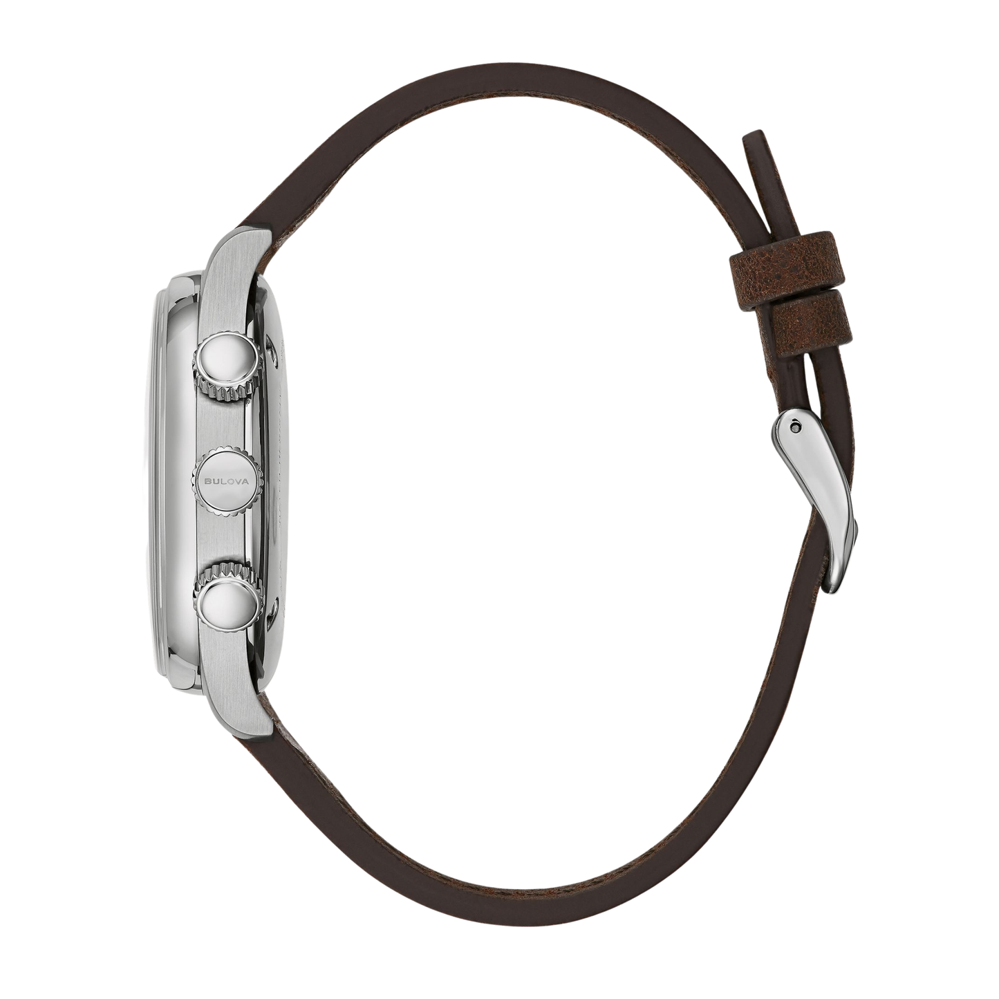 Bulova Military A-15 Pilot Silver Stainless Steel Black Dial Watch 42 mm