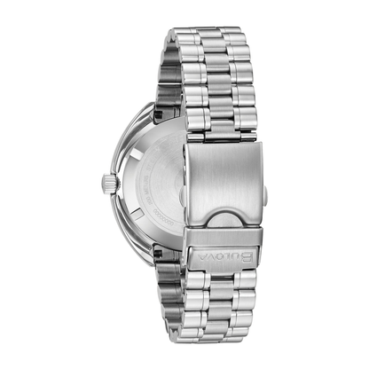 Bulova Oceanographer Devil Diver Silver Stainless Steel Green Dial Watch 44 mm