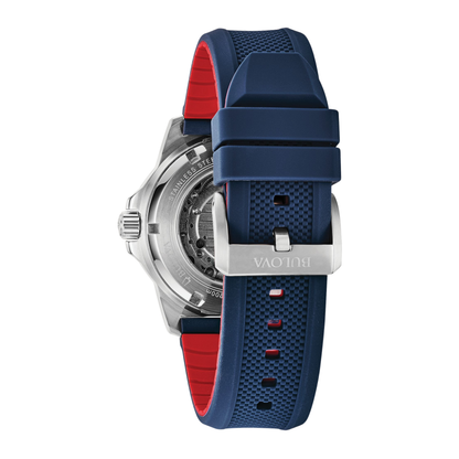 Bulova Marine Star A-Series Watch, Stainless Steel, Silver-tone Dial, 44 mm