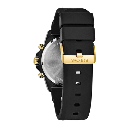 Bulova Series A Marine Star Two-Tone Stainless Steel Black Dial Watch 44 mm