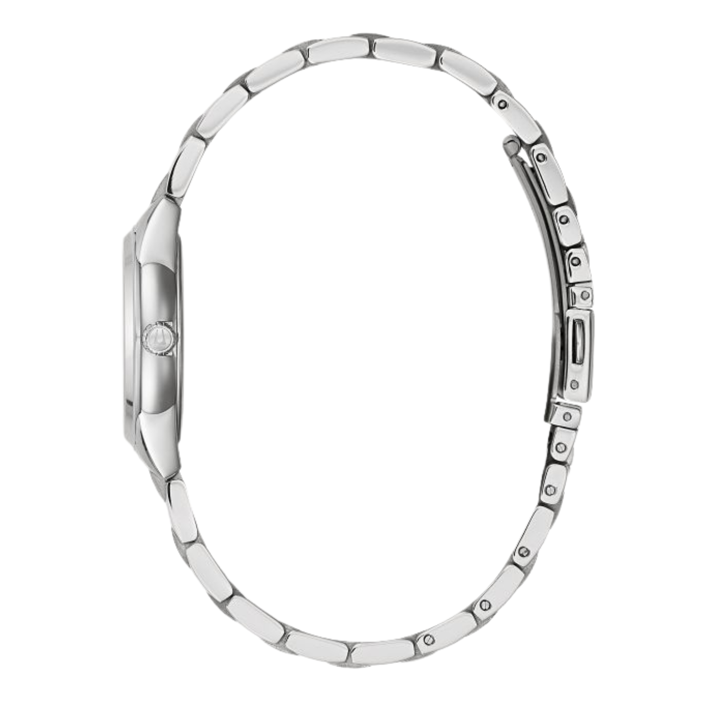 Bulova Classic Sutton Silver Stainless Steel Blue Dial Watch 28 mm