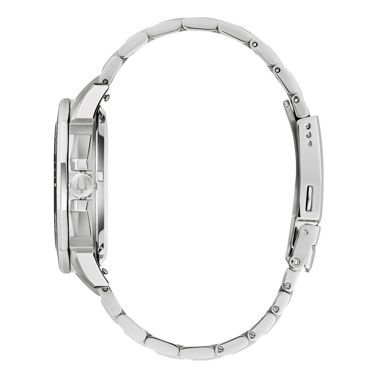 Bulova Marine Star Stainless Steel White Dial Watch 43 mm