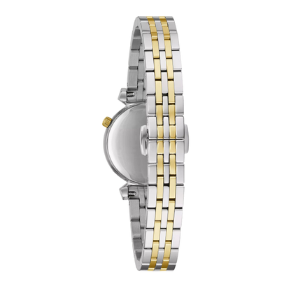 Bulova Classic Regatta Two-Tone Stainless Steel White Dial Watch 24mm