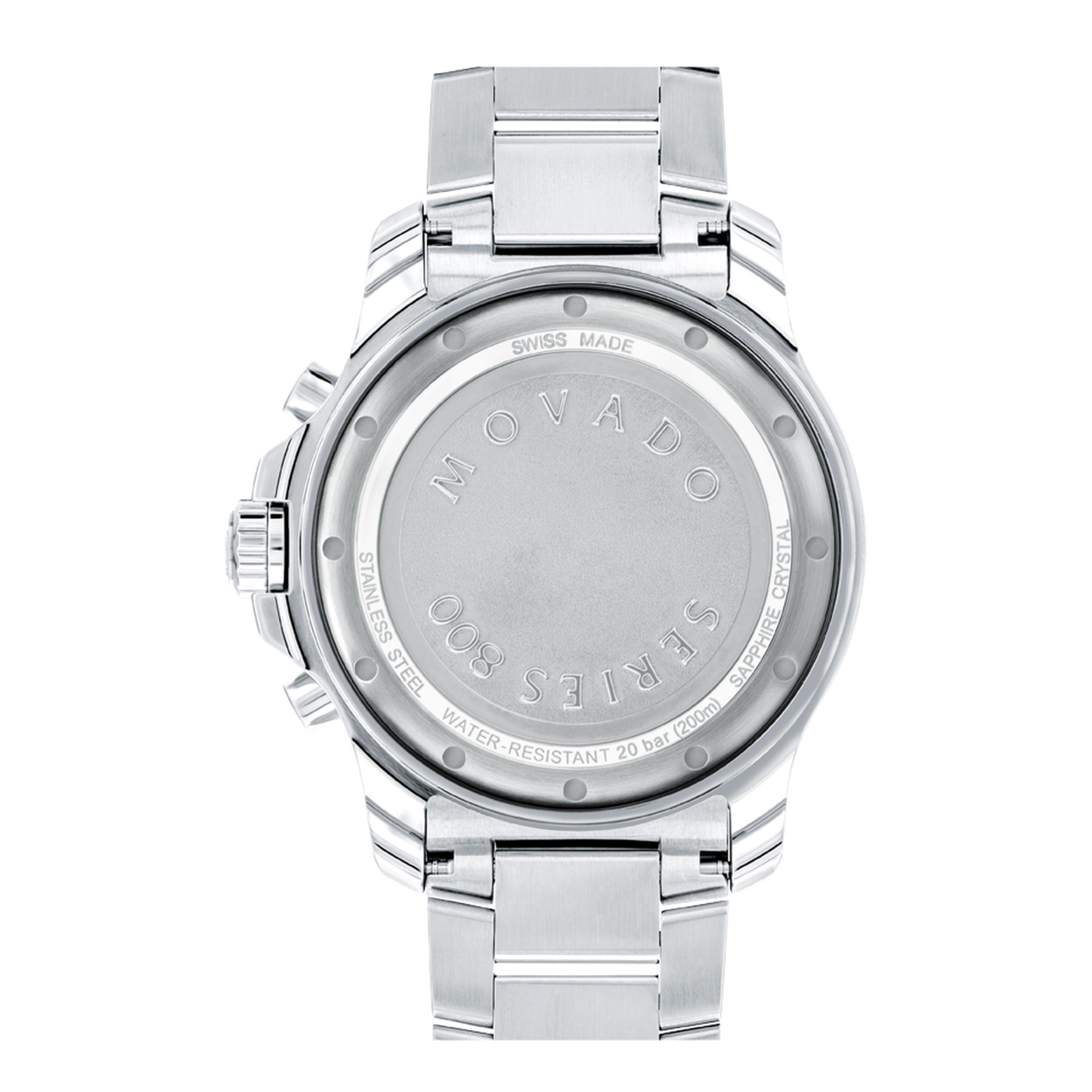 Movado Series 800 Chronograph Performance Steel Blue Dial Watch 42 mm