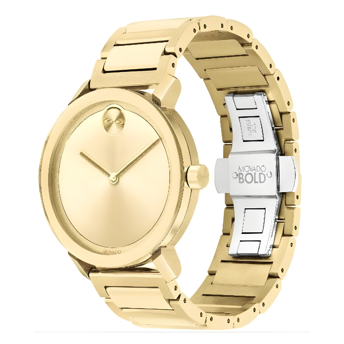 Movado Bold Evolution Gold-Tone Stainless Steel Watch 40 mm