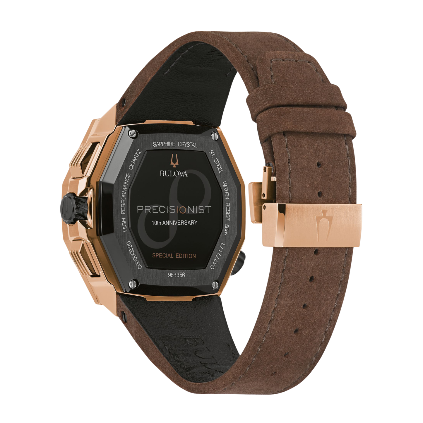 Bulova Series X SE Two-Tone Stainless Steel Black Dial Watch 45 mm