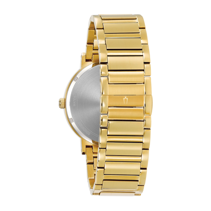 Bulova Futuro Modern Watch, Stainless Steel, Black Dial, 42 mm