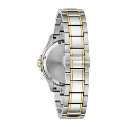 Bulova Marine Star Two-Tone Stainless Steel White Dial Watch 36 mm