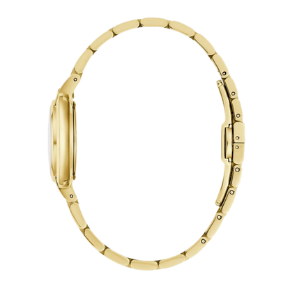 Bulova Rubaiyat Gold Stainless Steel White Dial Watch 30.5 mm