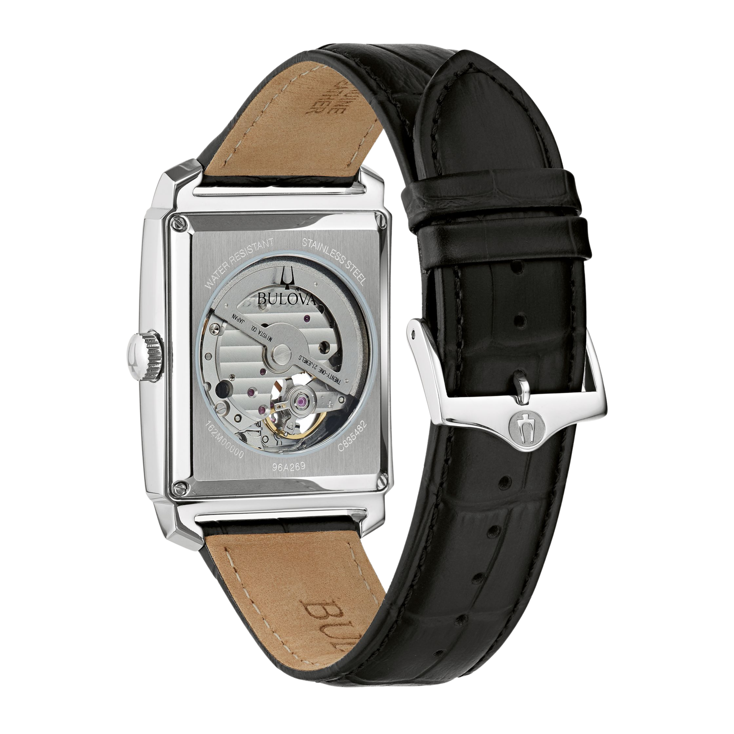 Bulova Classic Sutton Black Leather Black Dial Watch 33 mm