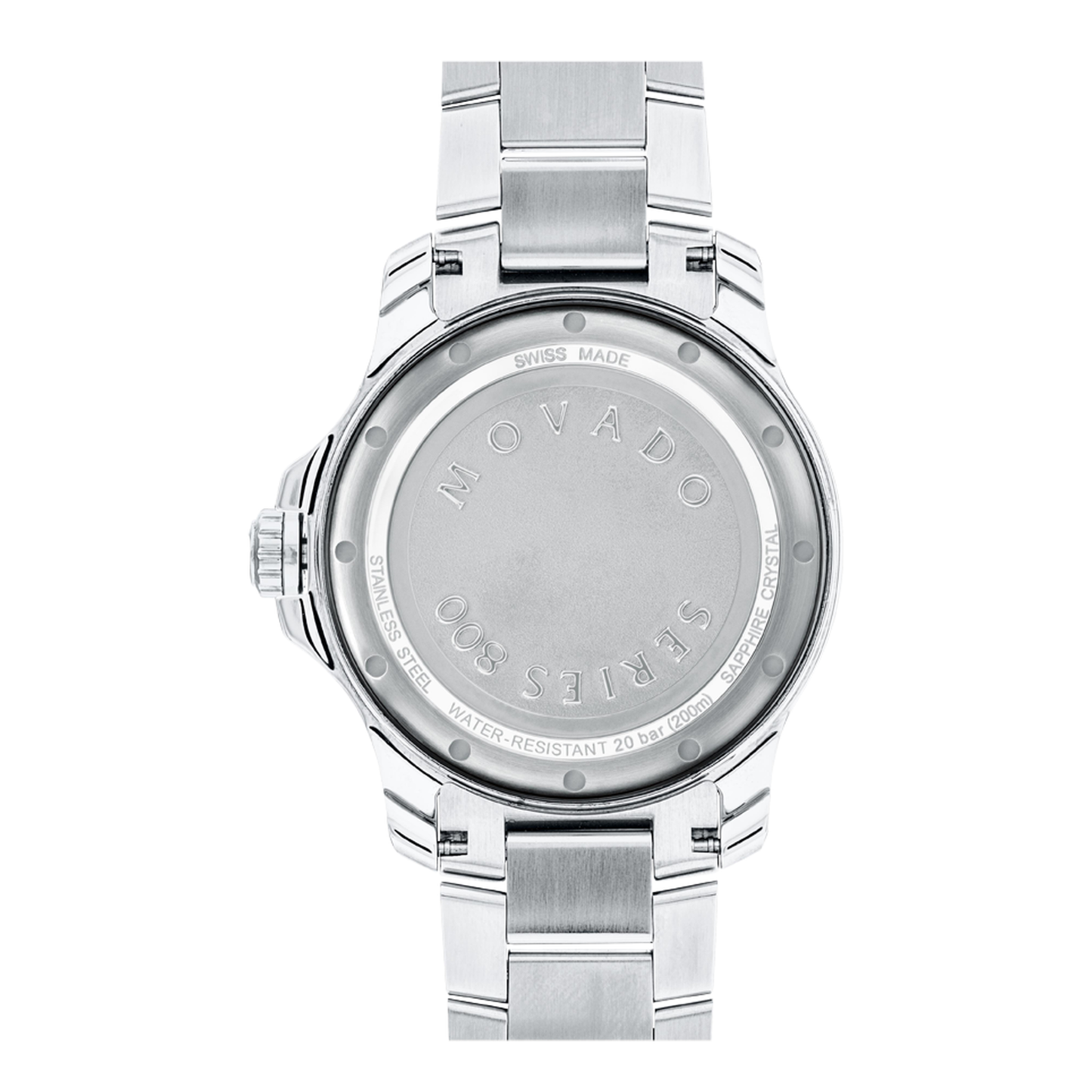 Movado Series 800 Blue Dial Stainless Steel Swiss Watch 40 mm