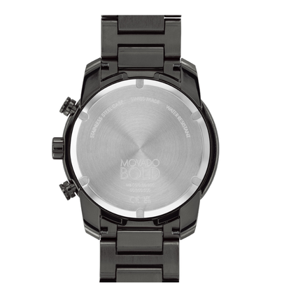 Movado Bold Verso Chronograph Gunmetal Ion-plated Stainless Steel Watch 44 mm