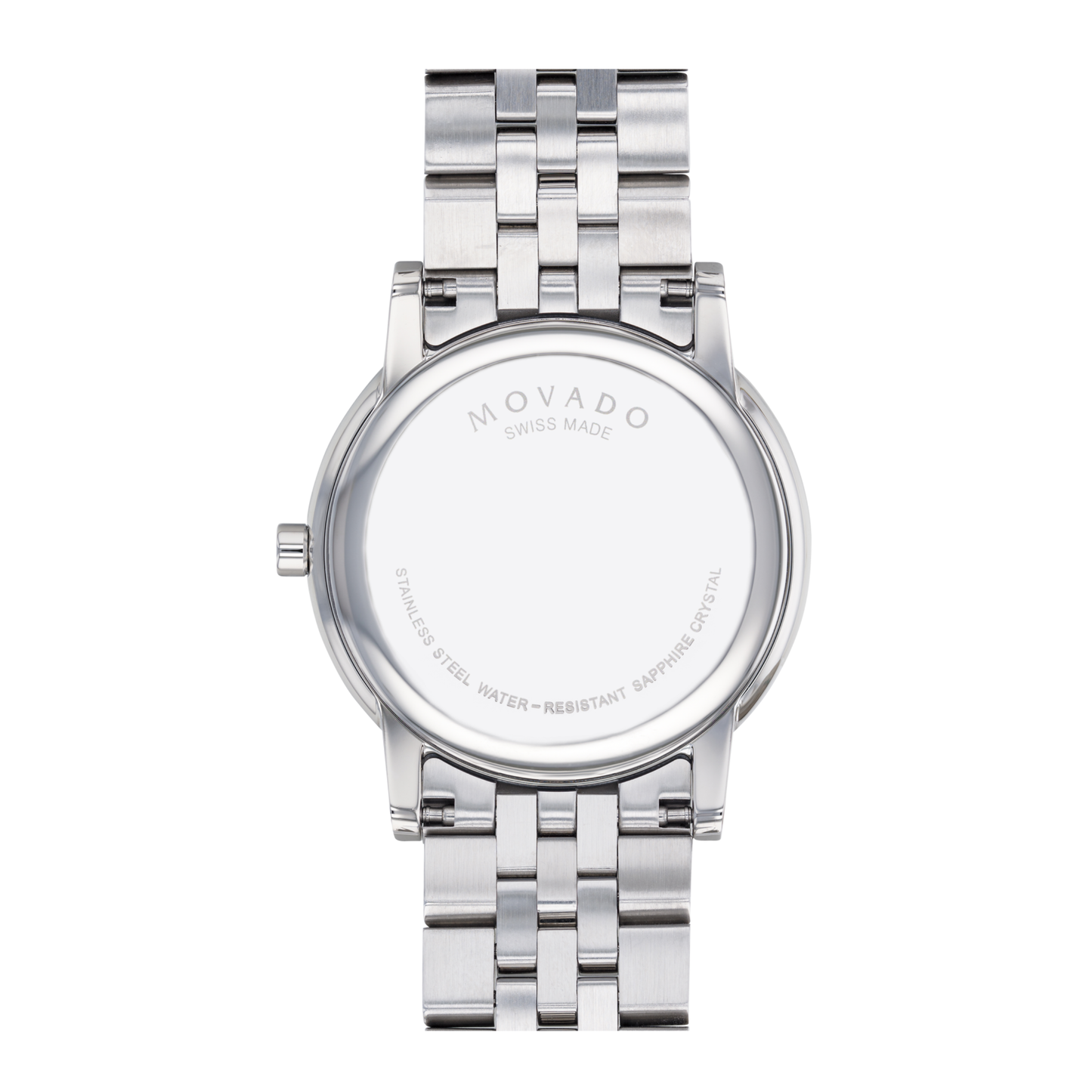 Movado Museum Classic Diamond Stainless Steel Black Dial Watch 40 mm