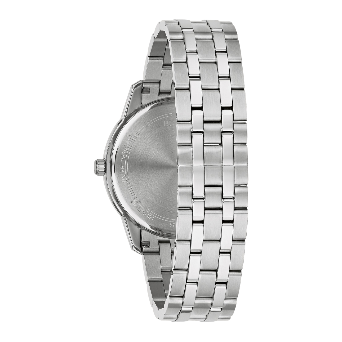 Bulova Classic Sutton Silver Stainless Steel Blue Dial Watch 40 mm