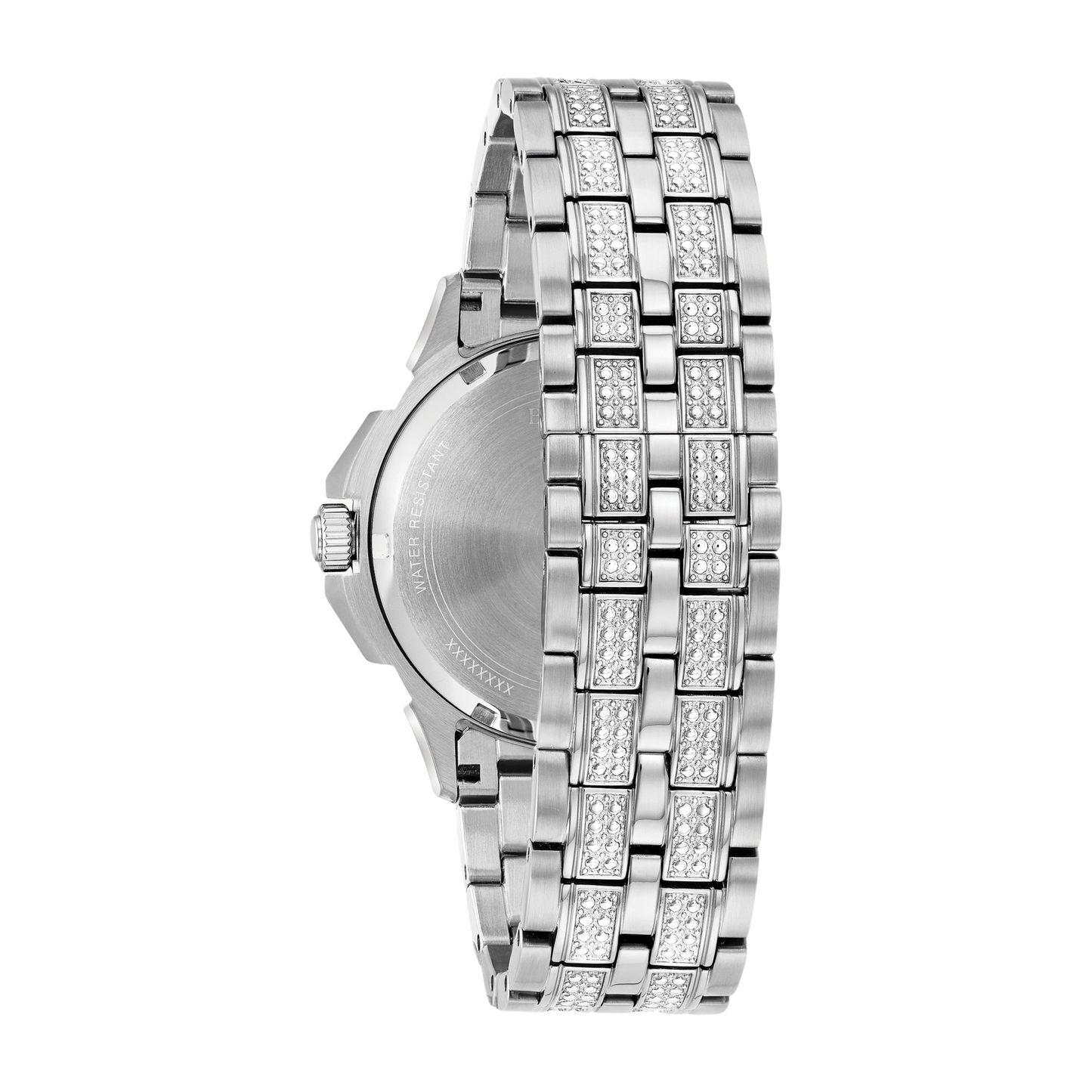 Bulova Crystal Octava Stainless Steel, Silver-Tone Dial, 41.5 mm