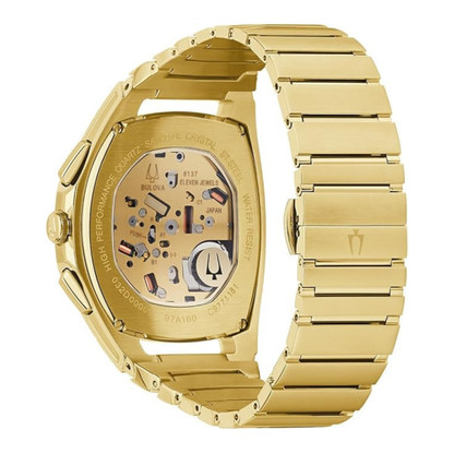 Bulova Curv Watch, Stainless Steel, Champagne Dial, 41 mm