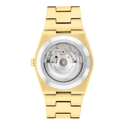 Movado Bold Quest Gold Stainless Steel White Dial Automatic Watch 39mm