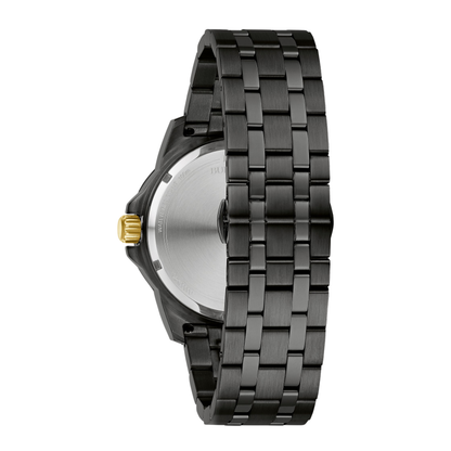 Bulova Series A Marine Star Black Stainless Steel Black Dial Watch 44 mm