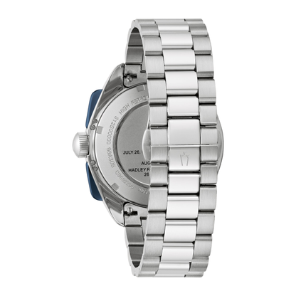 Bulova Archive Series Lunar Pilot Silver-Tone Stainless Steel Silver-Tone Dial Watch 43.5 mm