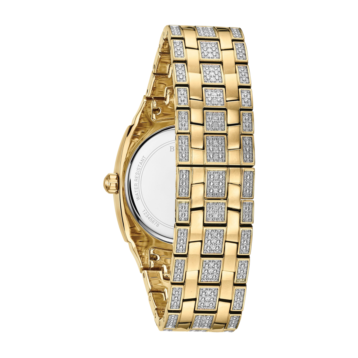 Bulova Crystal Phantom Two-Tone Stainless Steel Silver-Tone Dial Watch 40 mm