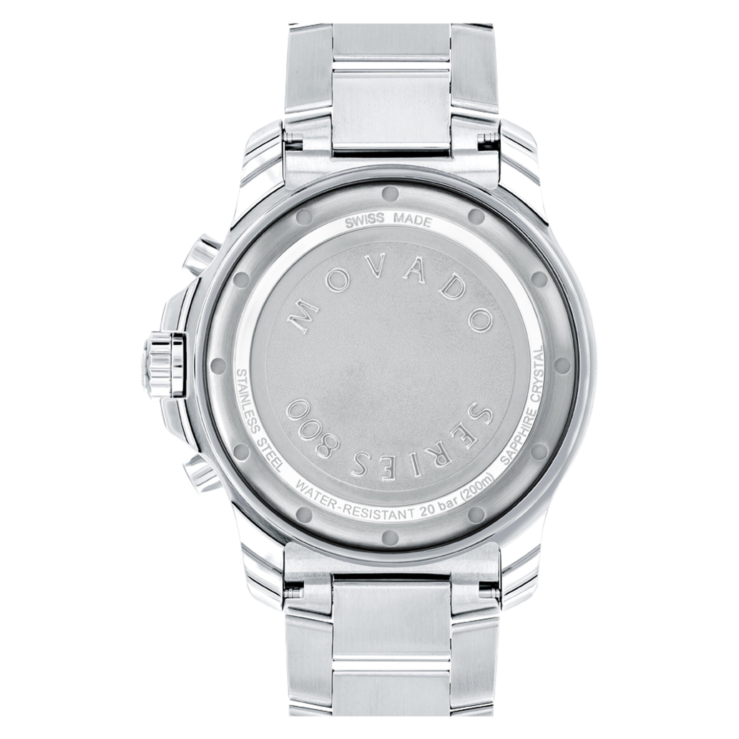 Movado Series 800 Chronograph Diver Stainless Steel Green Dial Watch 42mm