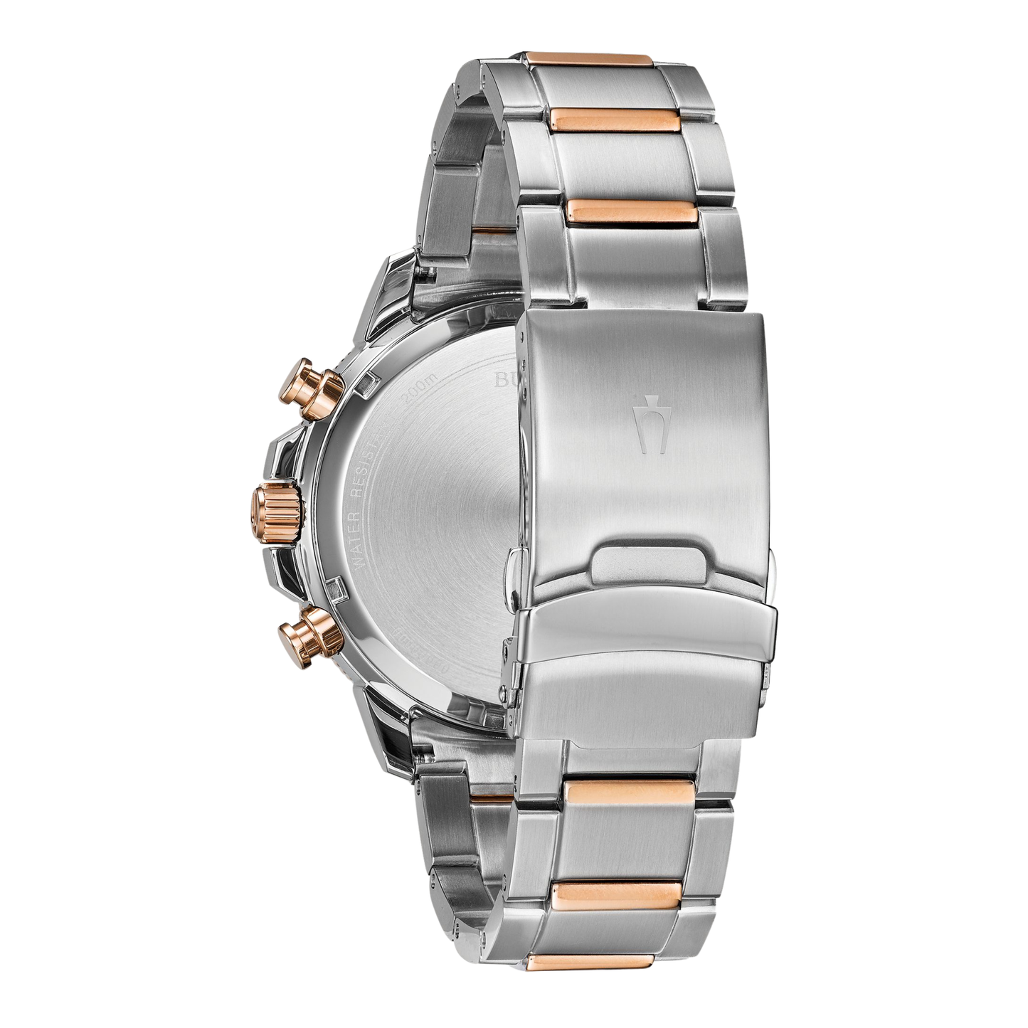 Bulova Marine Star Chronograph Two-Tone Stainless Steel Blue Dial Watch 45 mm