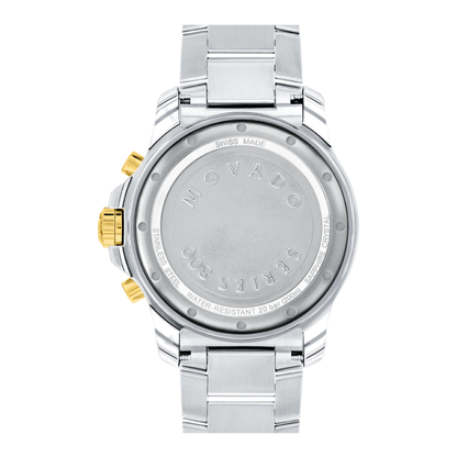 Movado Series 800 Chronograph PVD Two-Tone Stainless Steel Watch 42mm
