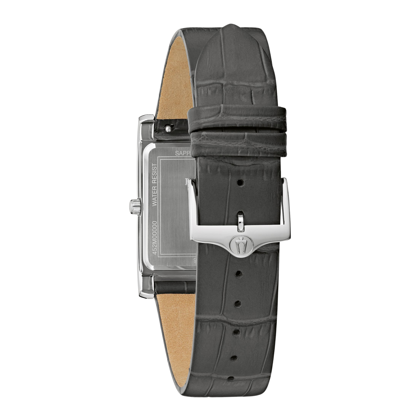 Bulova Classic Leather Strap Grey Dial Watch 29 mm